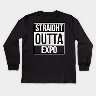 Straight outta expo Kids Long Sleeve T-Shirt